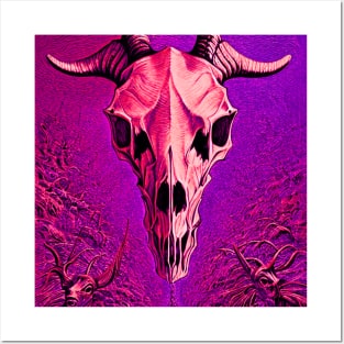 Demonic Goat Skull Posters and Art